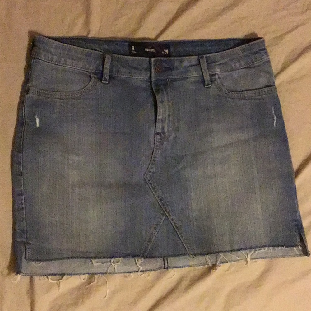 Hollister jean skirt